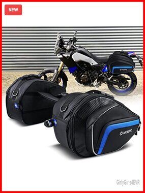 50L Motorcycle Saddlebags Throw Over Side Bags 1680D Oxford
